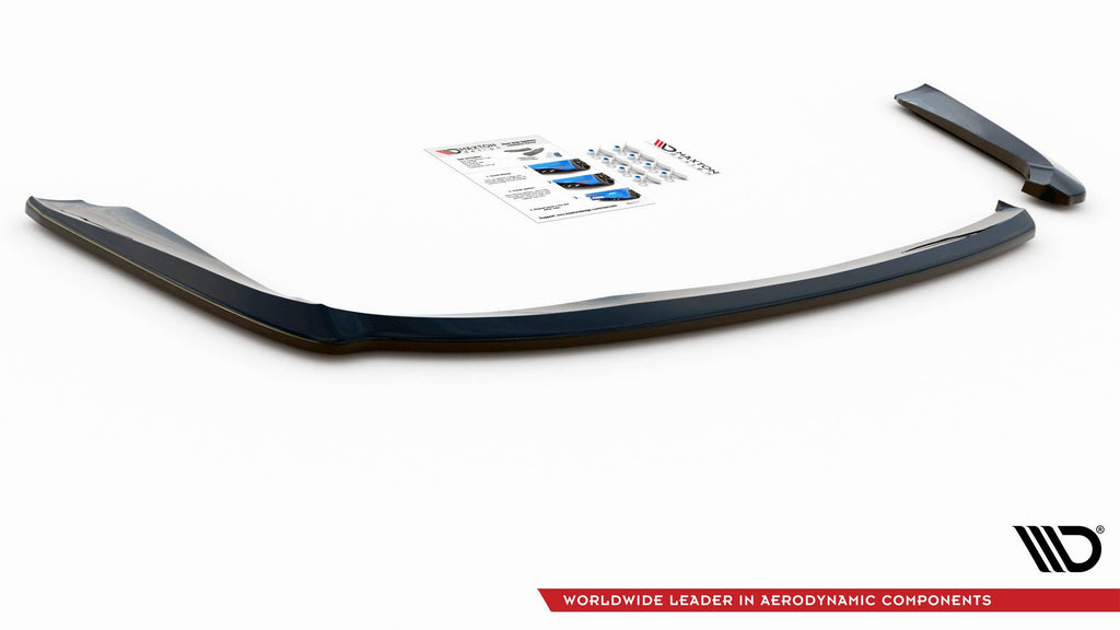 Maxton Design Heck Ansatz Flaps Diffusor passend für Mistubishi Lancer Sportback Mk8 schwarz Hochglanz