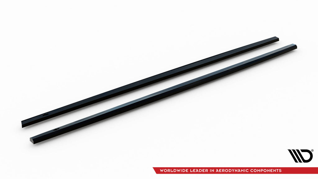 Maxton Design Street+ Seitenschweller Leisten passend für VW Jetta GLI Mk7 Facelift 2 schwarz Hochglanz
