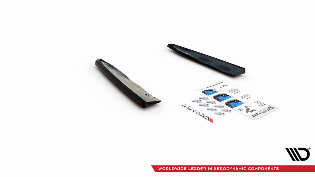 Maxton Design Heck Ansatz Flaps Diffusor passend für BMW X5M F95 / F95 Facelift schwarz Hochglanz