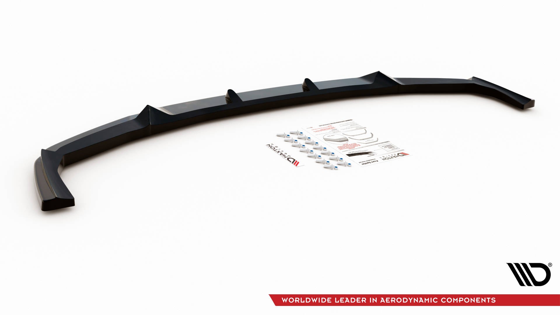 Maxton Design Street+ Spoilerlippe Front Ansatz V.2 passend für BMW X5M F95 schwarz Hochglanz
