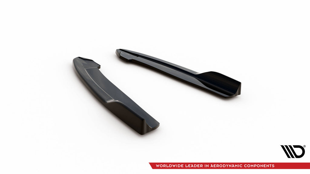 Maxton Design Heck Ansatz Flaps Diffusor V.8 passend für Ford Focus Kombi ST Mk4 schwarz Hochglanz
