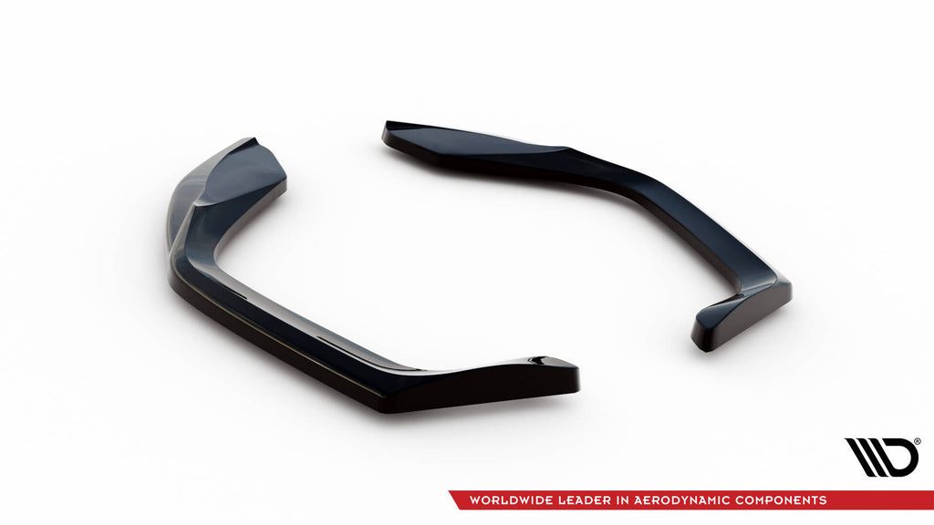 Maxton Design Heck Ansatz Flaps Diffusor V.1 passend für Cupra Leon Hatchback Mk1 schwarz Hochglanz