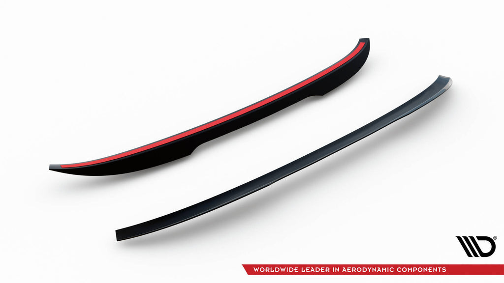 Maxton Design Spoiler CAP passend für Niedriger BMW X4 M-Paket G02 / X4 M F98 schwarz Hochglanz