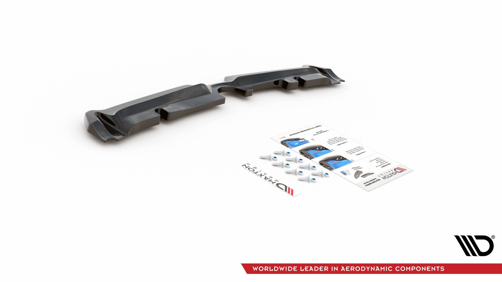Maxton Design Heckansatz Mini Countryman Mk2 F60 JCW schwarz Hochglanz für Mini Countryman F60