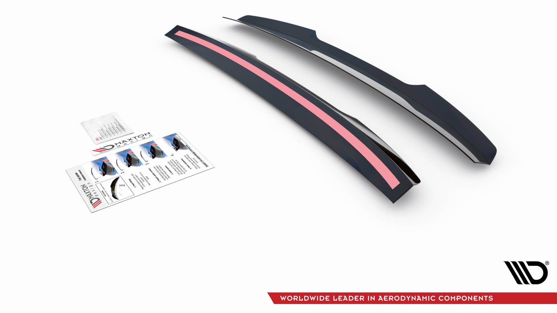 Maxton Design Spoiler CAP passend für VW Caddy Mk5 schwarz Hochglanz
