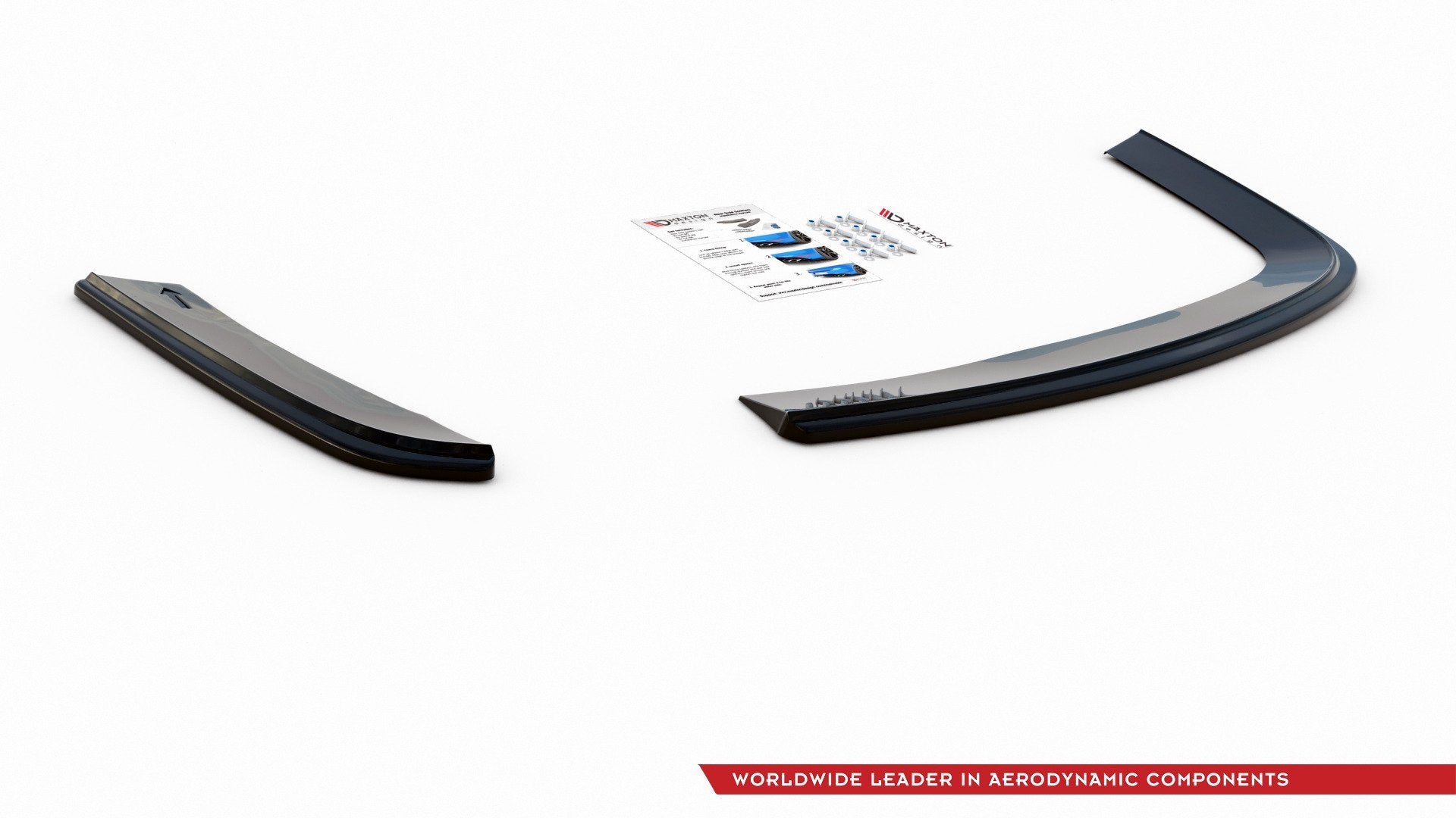 Maxton Design Heck Ansatz Flaps Diffusor passend für VOLKSWAGEN JETTA MK6 SEDAN vor Facelift schwarz Hochglanz
