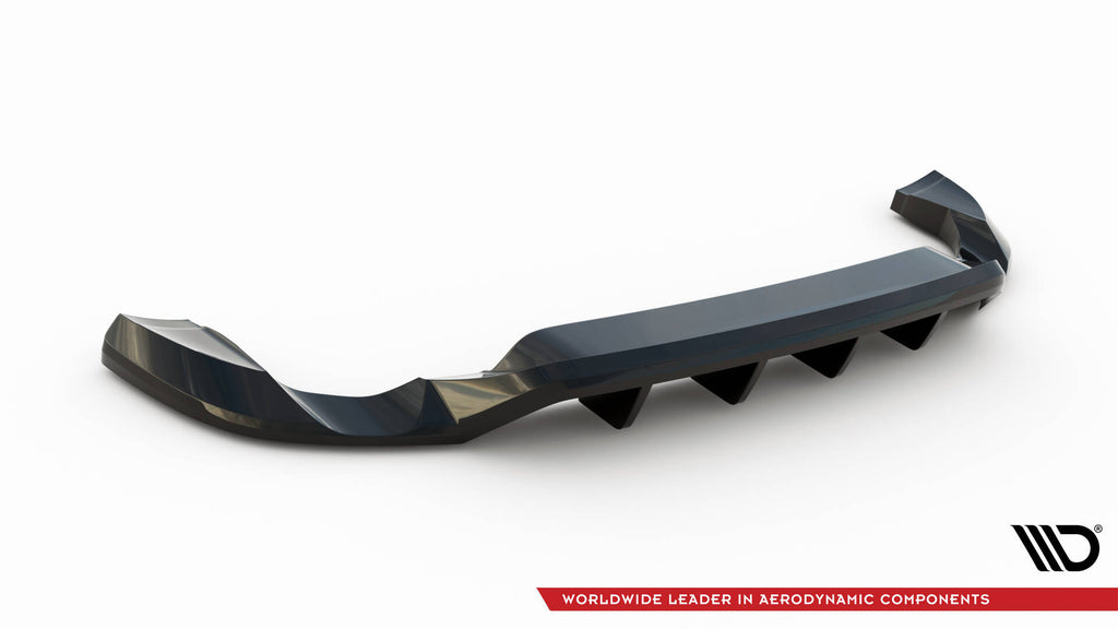 Maxton Design Street+ Mittlerer Diffusor RACE passend für VW Touareg Mk2 schwarz Hochglanz