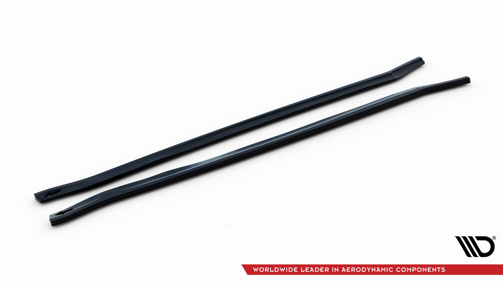 Maxton Design Street+ Seitenschweller Leisten passend für Maserati Granturismo S Mk1 schwarz Hochglanz