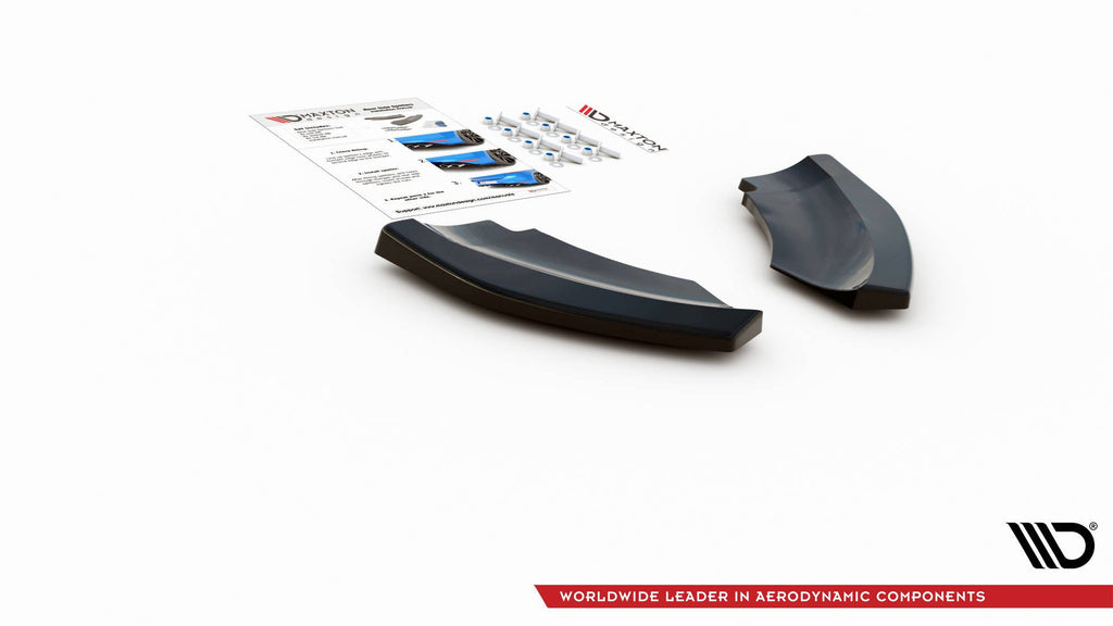Maxton Design Heck Ansatz Flaps Diffusor passend für Mini Countryman Mk2 F60 JCW schwarz Hochglanz