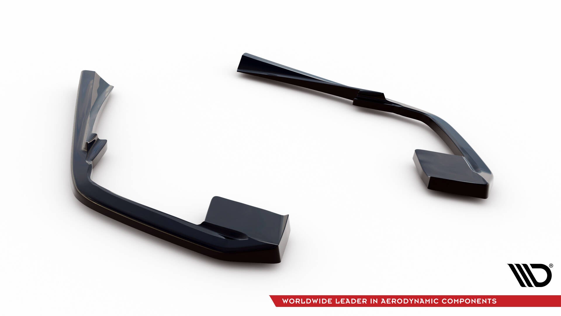 Maxton Design Heck Ansatz Flaps Diffusor passend für Volvo S60/V60 R-Design Mk3 schwarz Hochglanz