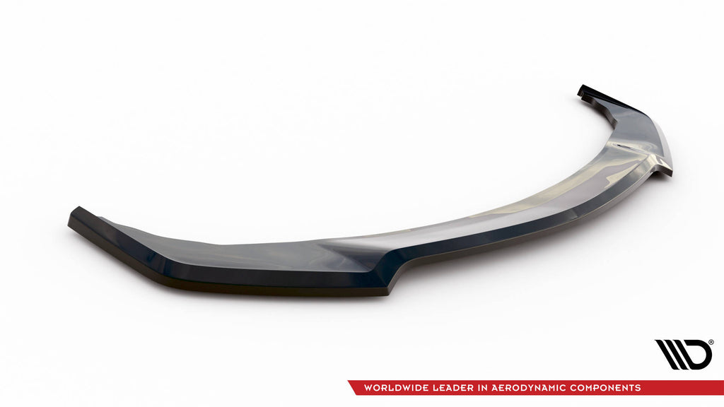 Maxton Design Street+ Spoilerlippe Front Ansatz V.1 passend für Infiniti Q50 S Mk1 schwarz Hochglanz