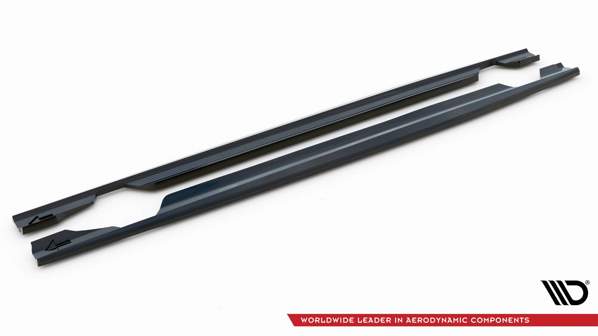 Maxton Design Street+ Seitenschweller Leisten passend für Mercedes-AMG C43 Coupe / Cabrio C205 Facelift / A205 Facelift schwarz Hochglanz