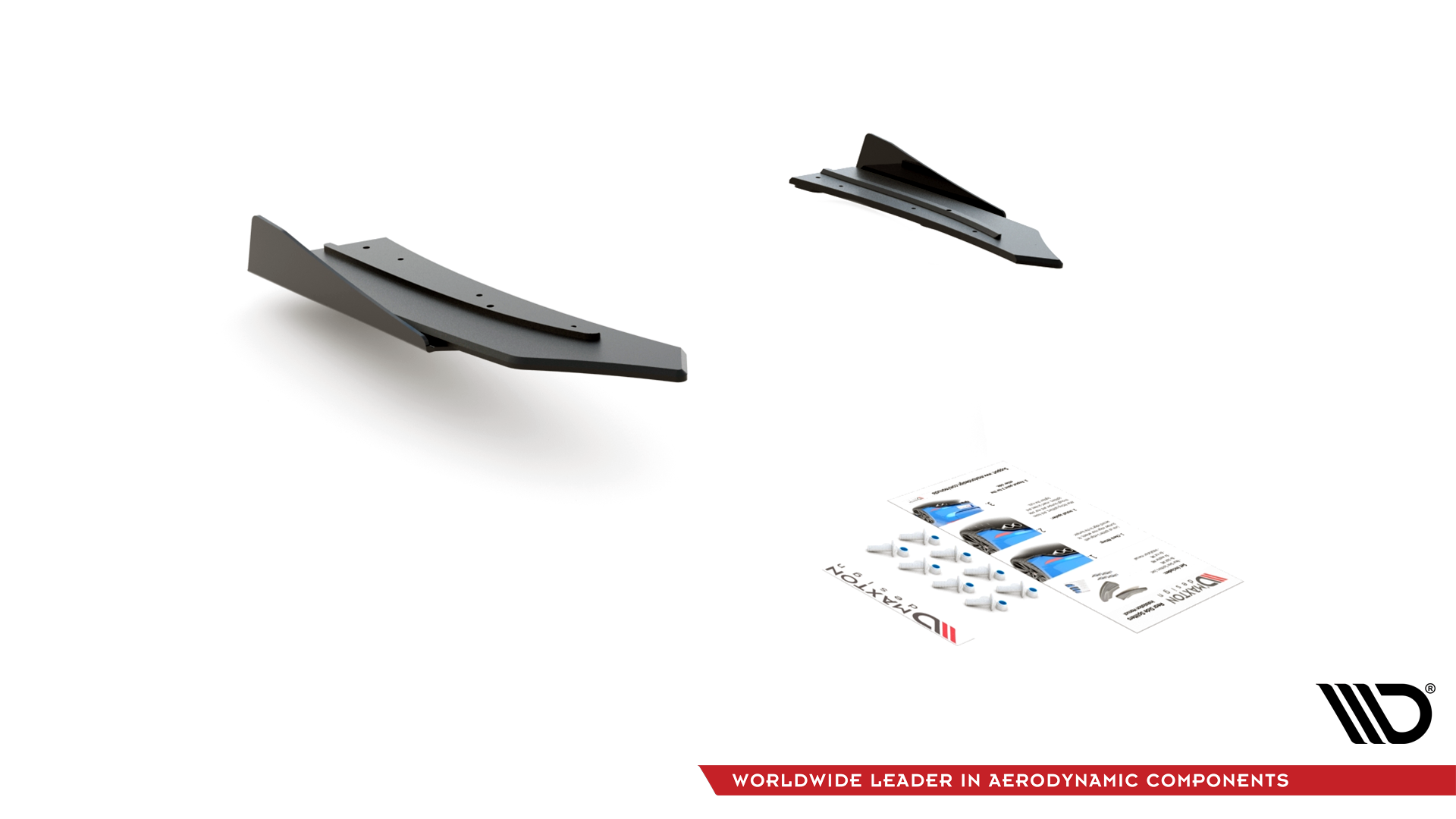 Maxton Design Street Pro Heck Ansatz Flaps Diffusor + Flaps passend für Mercedes-AMG C43 Coupe C205 schwarz Hochglanz