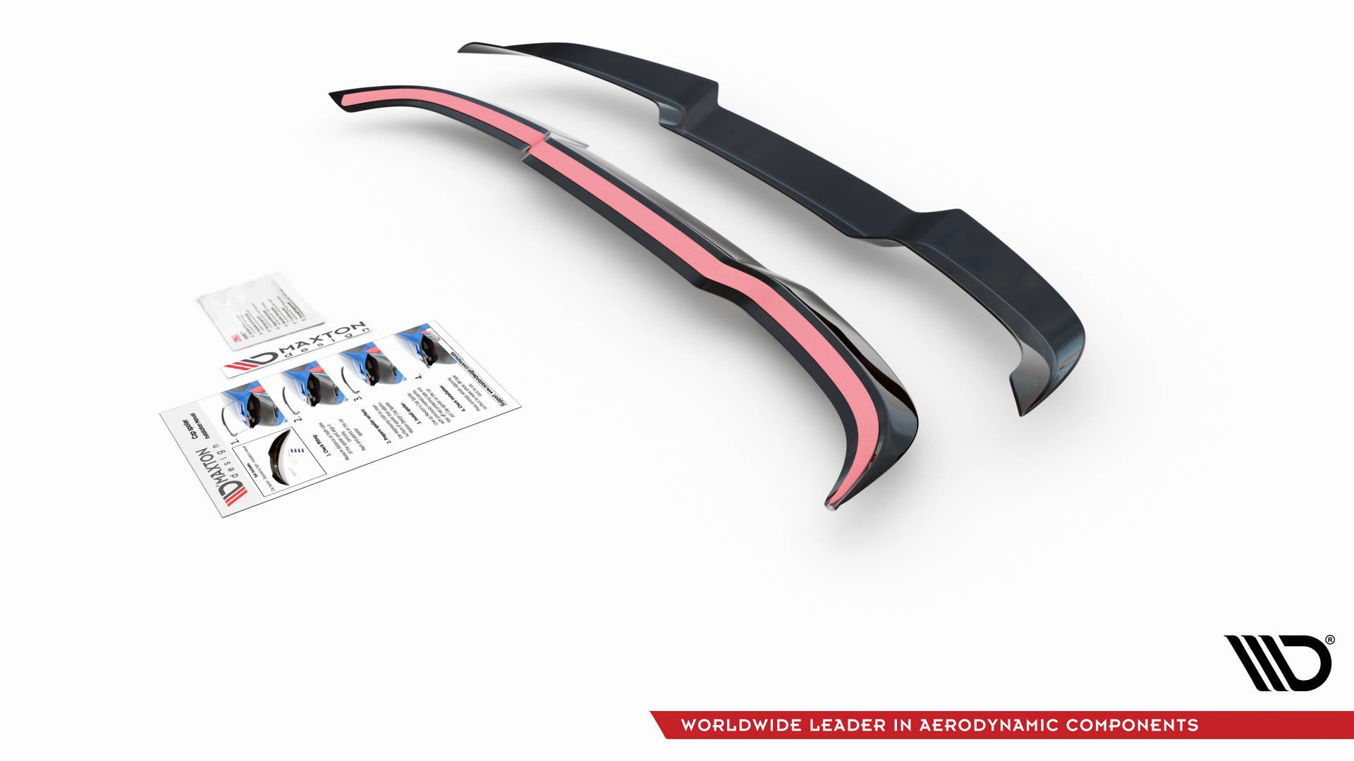 Maxton Design Spoiler CAP passend für BMW X5M F95 / F95 Facelift schwarz Hochglanz