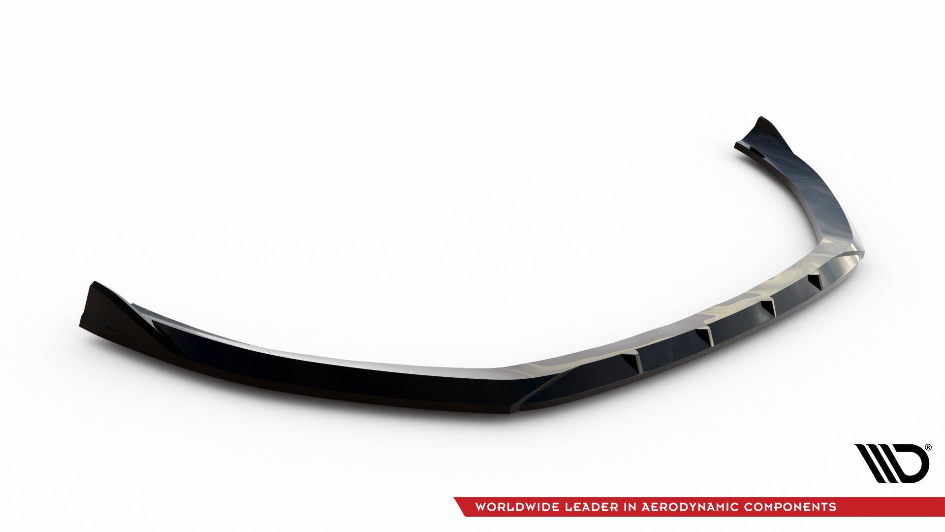 Maxton Design Street+ Spoilerlippe Front Ansatz V.1 passend für Audi A3 Limousine 8V schwarz Hochglanz