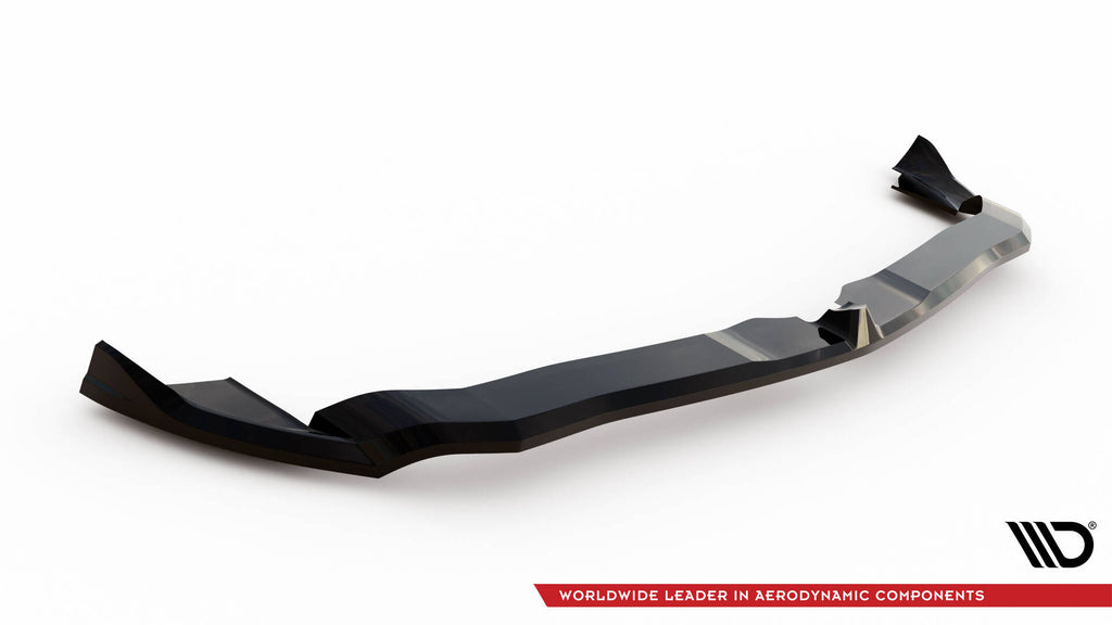 Maxton Design Street+ Spoilerlippe Front Ansatz passend für Alfa Romeo Giulia Quadrifoglio schwarz Hochglanz