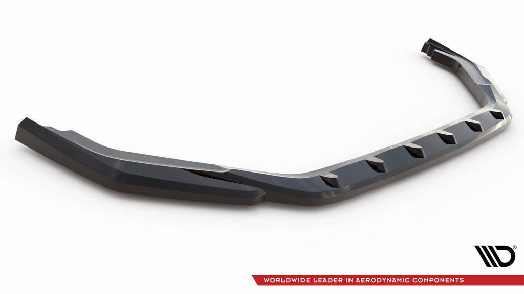 Maxton Design Street+ Spoilerlippe Front Ansatz V.3 passend für Honda Civic Type-R Mk 11 schwarz Hochglanz