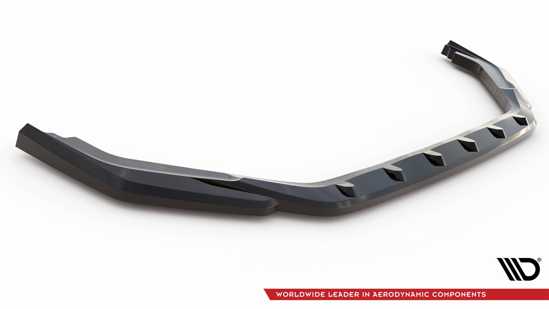 Maxton Design Street+ Spoilerlippe Front Ansatz V.3 passend für Honda Civic Type-R Mk 11 schwarz Hochglanz
