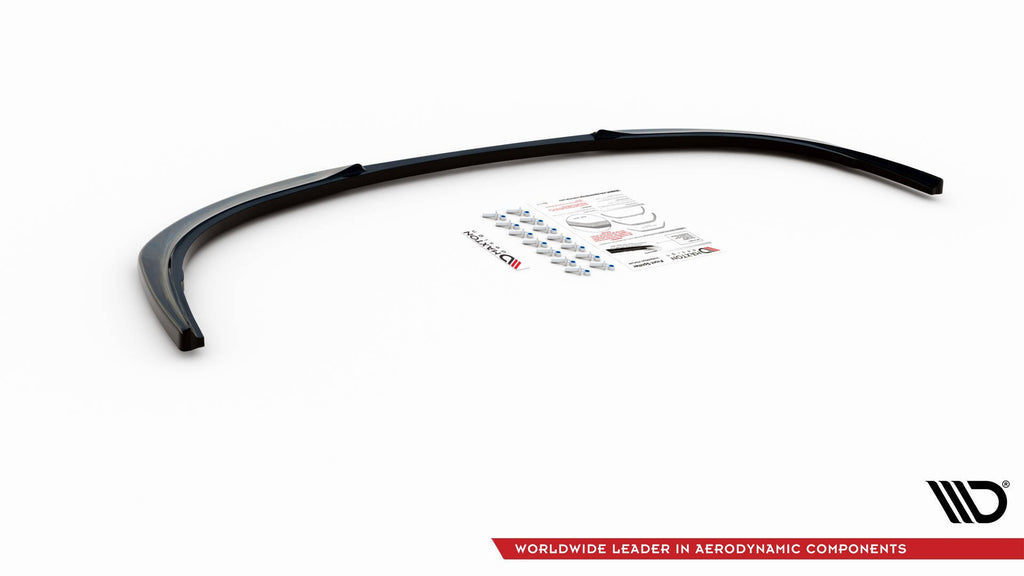 Maxton Design Street+ Spoilerlippe Front Ansatz passend für Peugeot 207 Sport schwarz Hochglanz