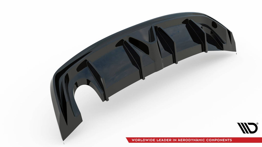 Maxton Design Diffusor Heck Ansatz passend für Alfa Romeo Giulietta (Einzelauspuff li.)