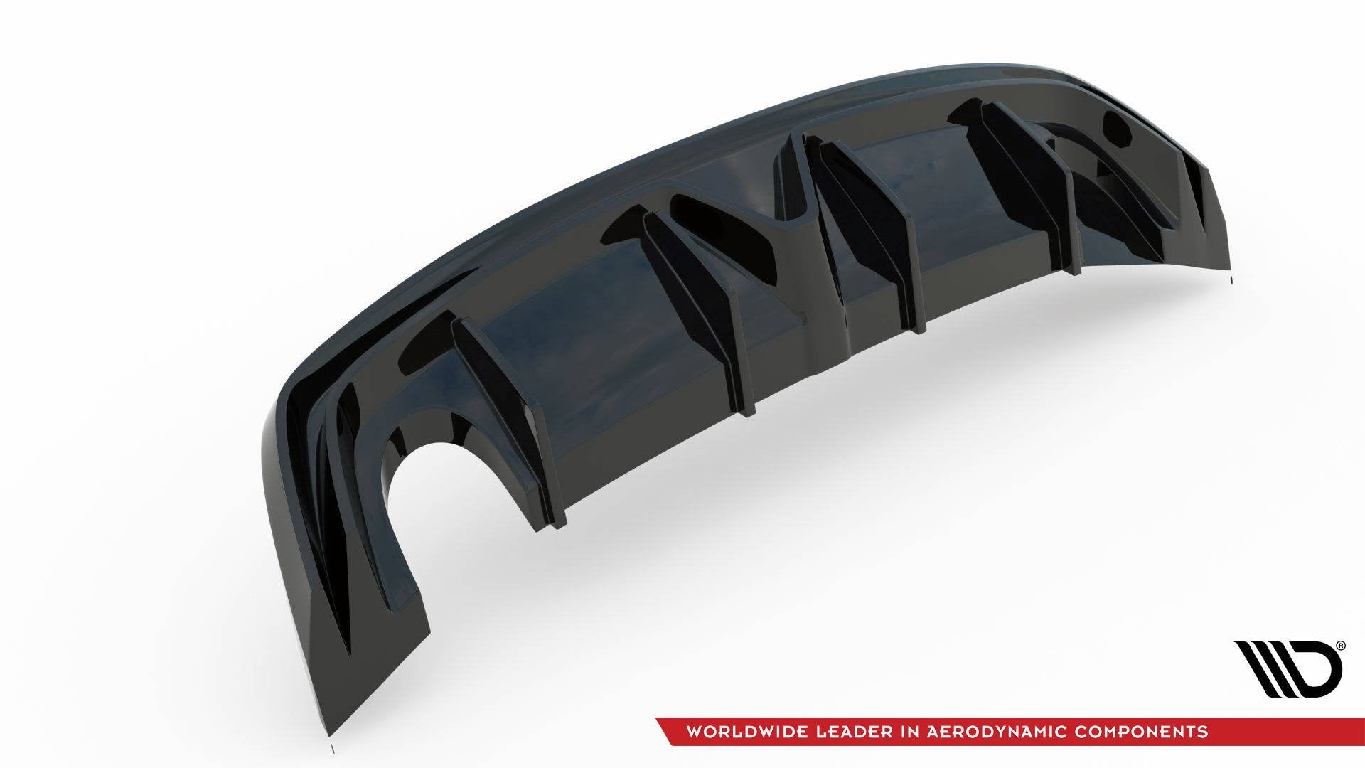Maxton Design Diffusor Heck Ansatz passend für Alfa Romeo Giulietta (Einzelauspuff li.)