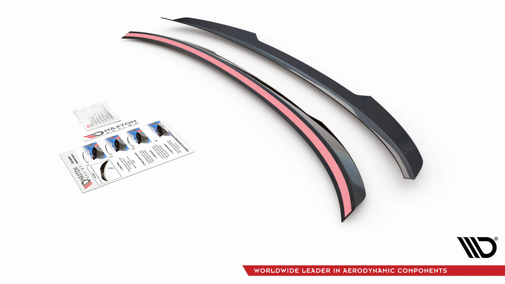 Maxton Design Spoiler CAP passend für BMW 7 M-Paket F01 schwarz Hochglanz