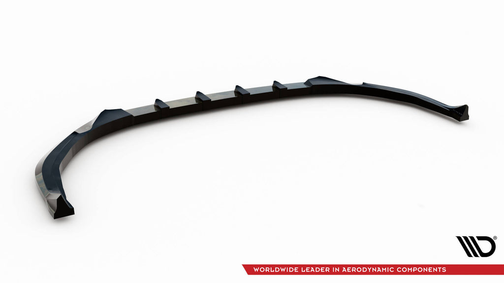 Maxton Design Street+ Spoilerlippe Front Ansatz passend für Peugeot 308 GT Mk3 schwarz Hochglanz