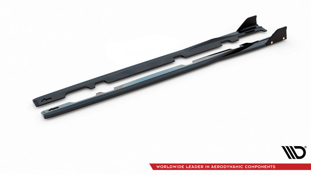 Maxton Design Street+ Seitenschweller Leisten V.2 passend für + Flaps passend für Ford Fiesta ST / ST-Line