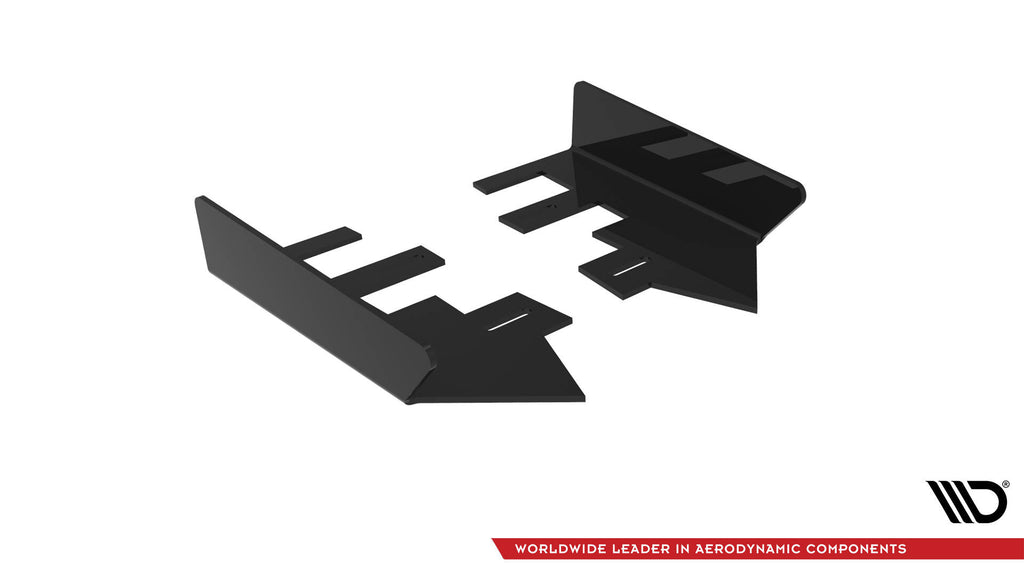 Maxton Design Hintere Seiten Flaps passend für Hyundai I30 Fastback N-Line Mk3 Facelift schwarz Hochglanz