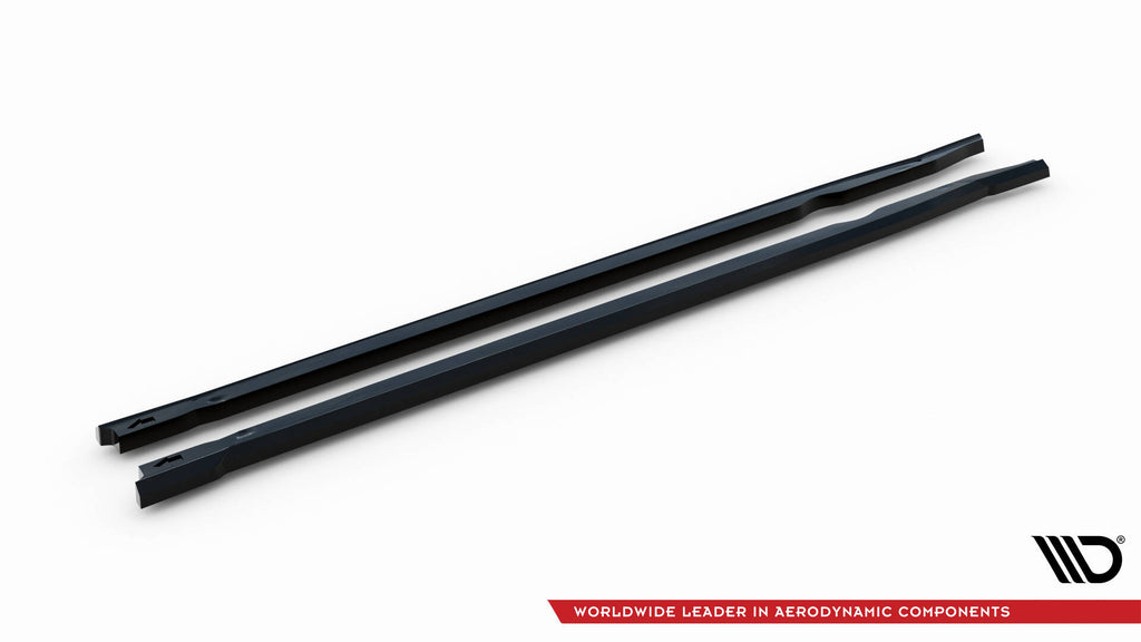 Maxton Design Street+ Seitenschweller Leisten passend für BMW X1 M35i U11 schwarz Hochglanz