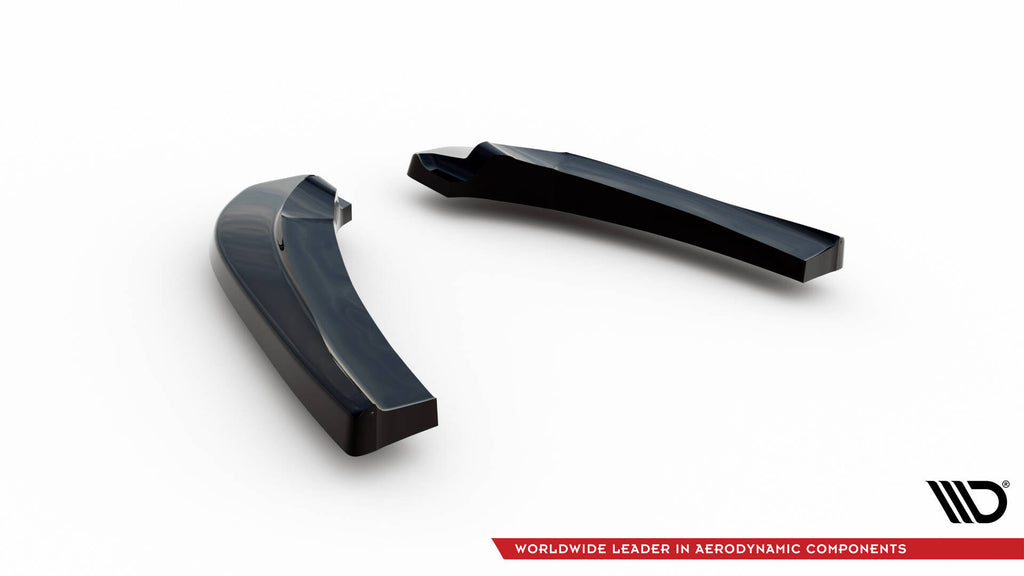 Maxton Design Heck Ansatz Flaps Diffusor passend für Kia Ceed GT Mk3 Facelift schwarz Hochglanz