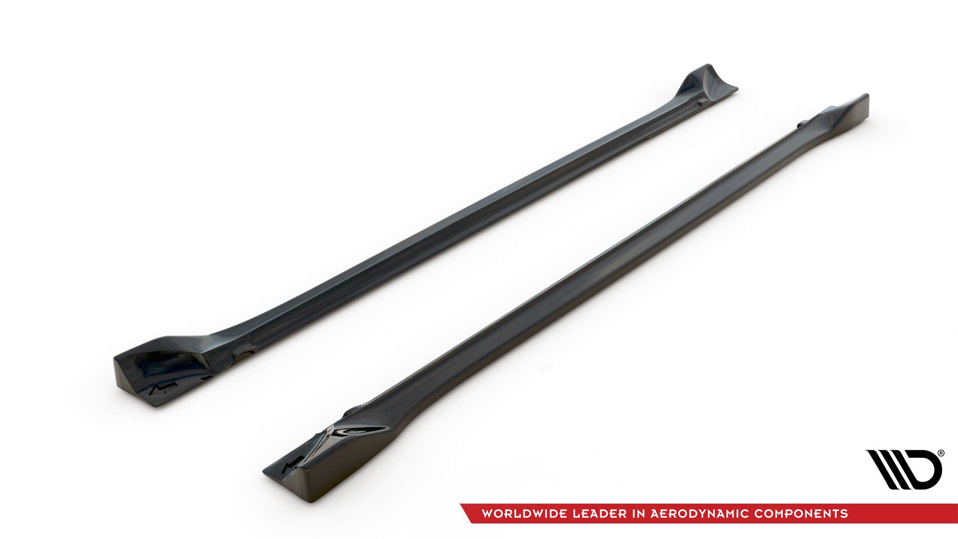Maxton Design Street+ Seitenschweller Leisten passend für Dodge Challenger SRT Hellcat Widebody Mk3 schwarz Hochglanz