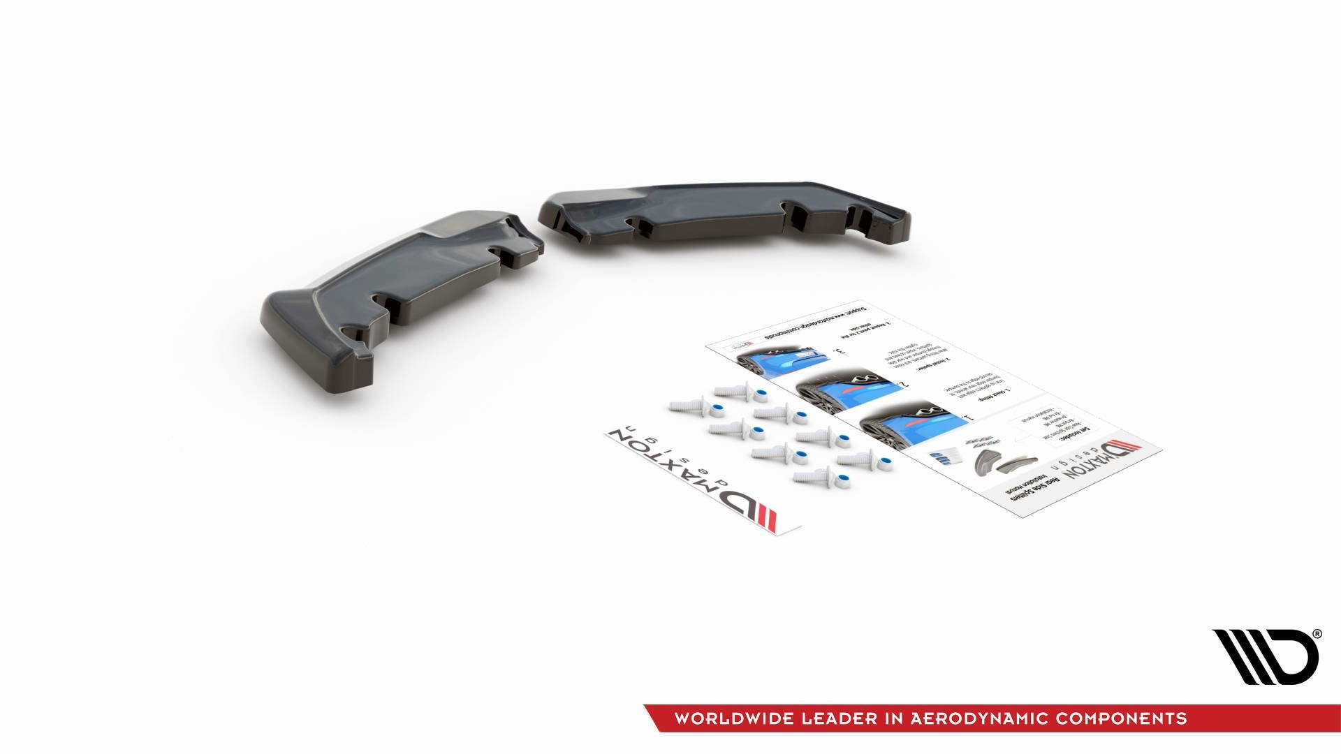 Maxton Design Heck Ansatz Flaps Diffusor V.1 passend für Toyota GR Yaris Mk4 schwarz Hochglanz