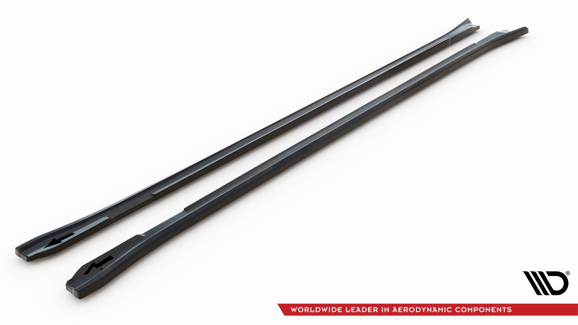 Maxton Design Street+ Seitenschweller Leisten V.2 passend für Porsche Panamera / Panamera Diesel / Panamera Turbo 970 schwarz Hochglanz