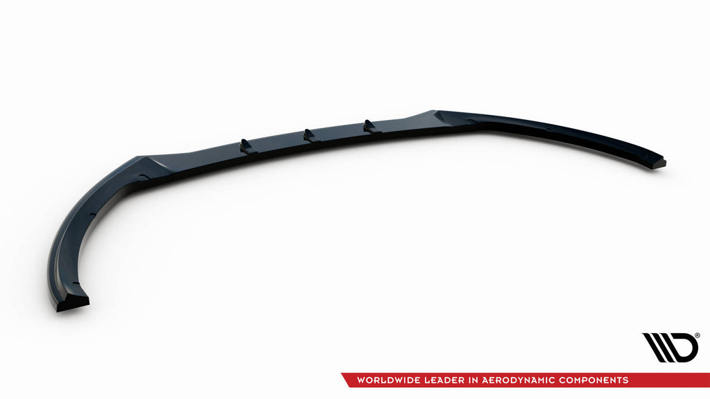 Maxton Design Street+ Spoilerlippe Front Ansatz V.1 passend für Ford Focus ST Mk3 FL schwarz Hochglanz
