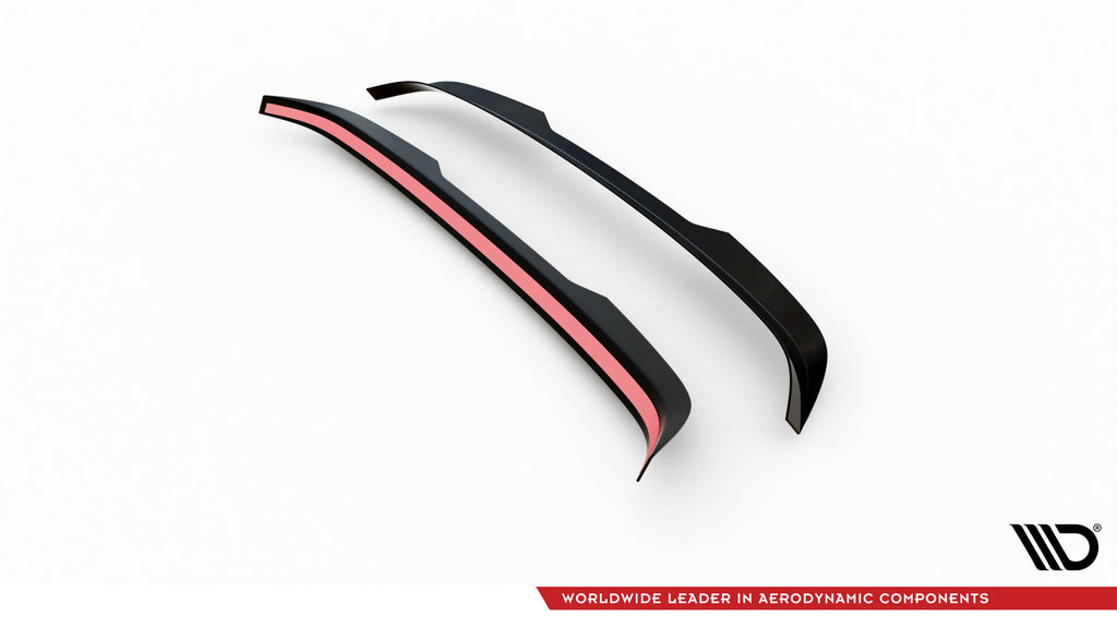 Maxton Design Spoiler CAP passend für VW Taigo R-Line Mk1 schwarz Hochglanz