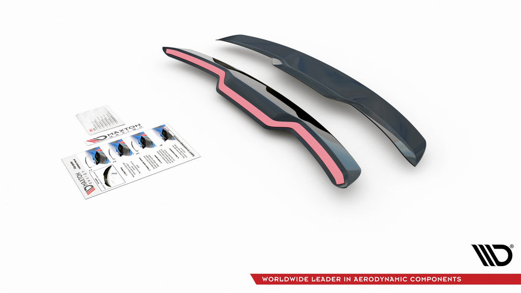 Maxton Design Spoiler CAP V.2 passend für Audi RS3 8V / 8V FL Sportback schwarz Hochglanz