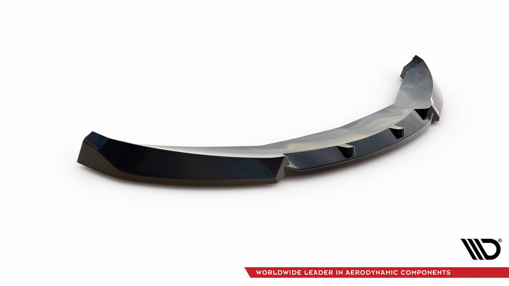 Maxton Design Street+ Spoilerlippe Front Ansatz passend für Mini Cooper Countryman R60 Facelift schwarz Hochglanz