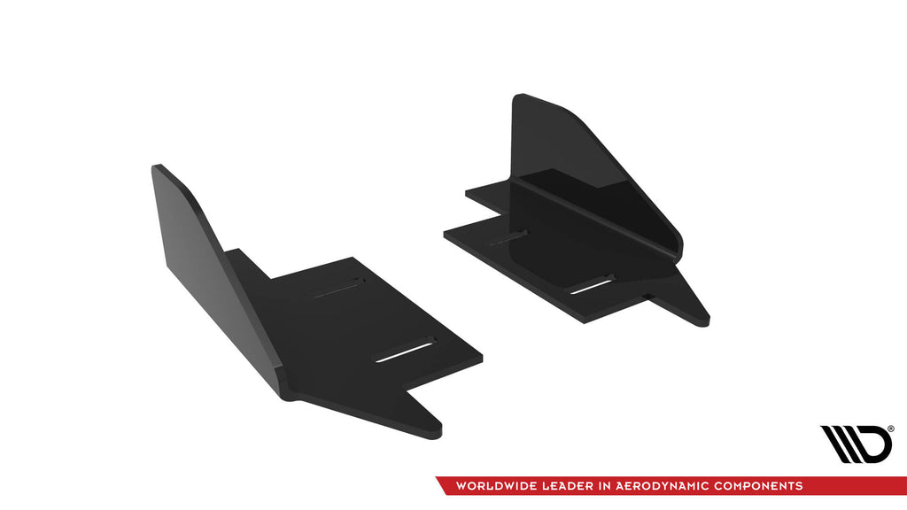 Maxton Design Seitenschweller Flaps passend für Audi RS3 Limousine 8V Facelift schwarz Hochglanz