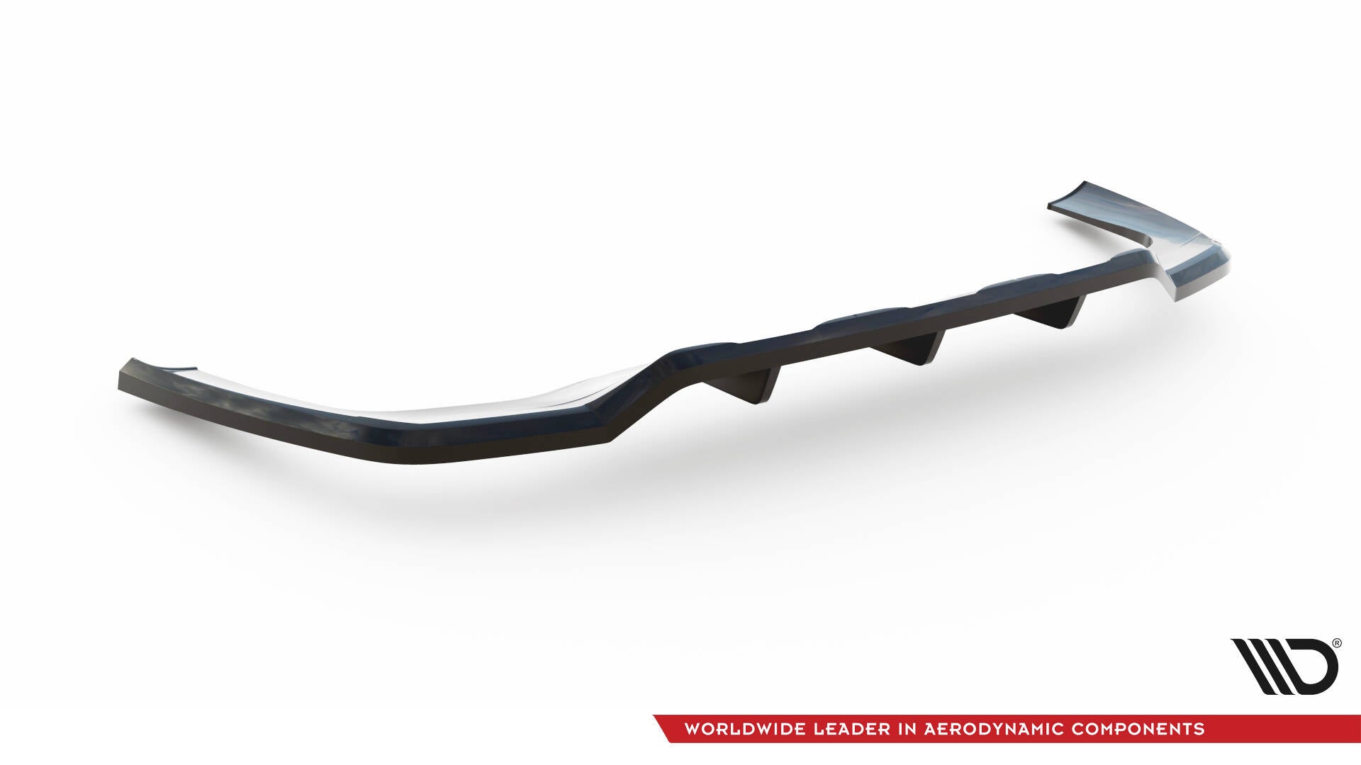 Maxton Design Street+ Mittlerer Diffusor RACE passend für Mercedes-Benz GLC AMG-Line X254 schwarz Hochglanz
