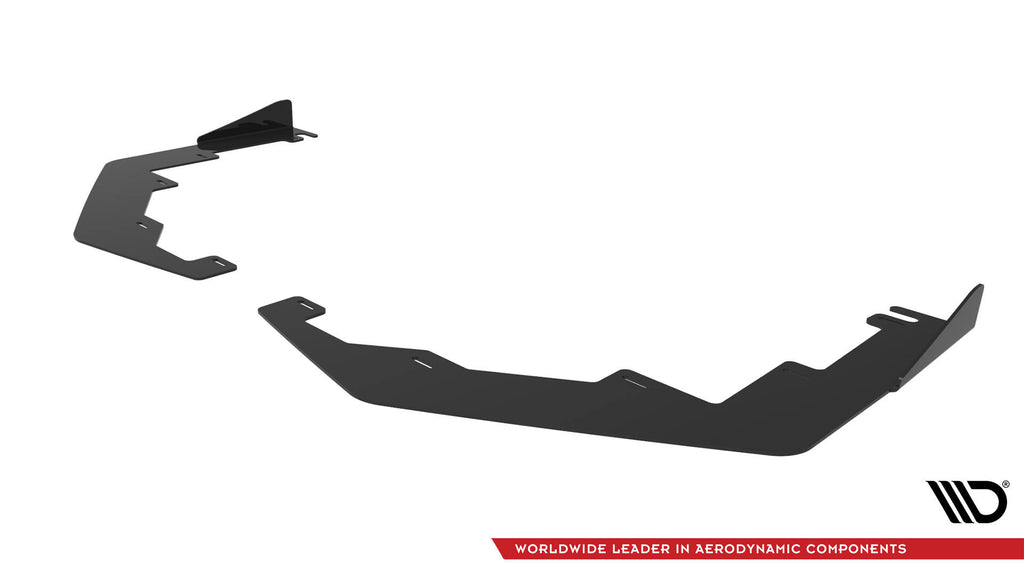 Maxton Design Front Stoßstange Flaps passend für Subaru WRX STI Mk1 Facelift schwarz Hochglanz