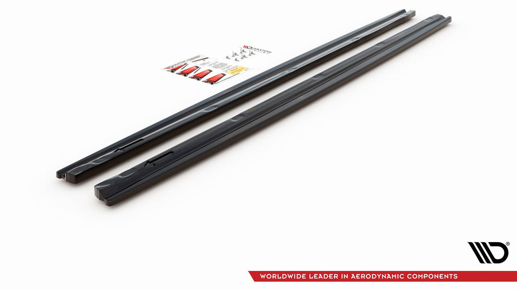 Maxton Design Street+ Seitenschweller Leisten passend für Citroen DS4 schwarz Hochglanz
