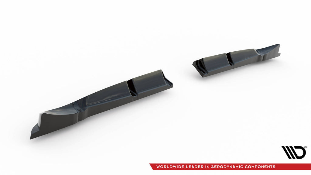 Maxton Design Street+ Mittlerer Diffusor RACE passend für Brabus Smart Fortwo C451 Facelift schwarz Hochglanz