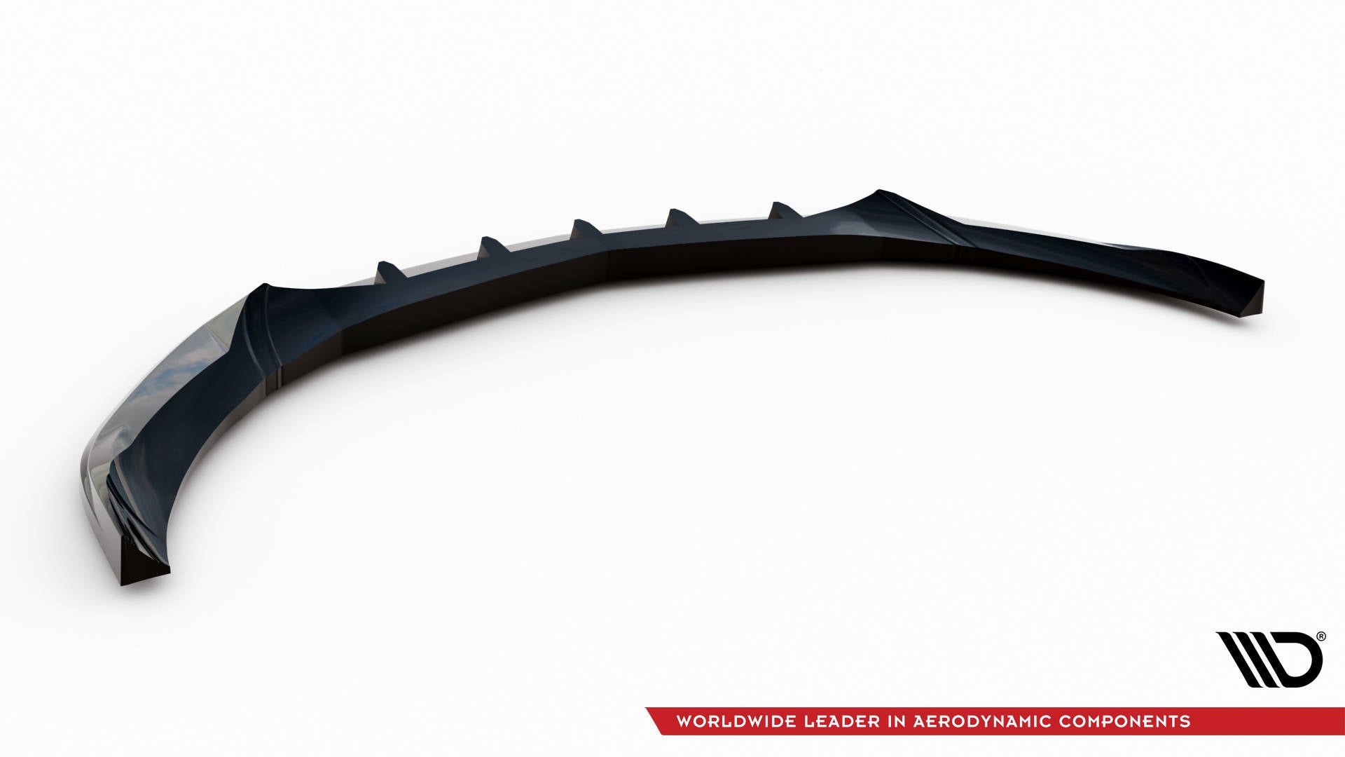 Maxton Design Street+ Spoilerlippe Front Ansatz V.2 passend für Mercedes-Benz A AMG-Line W176 Facelift schwarz Hochglanz