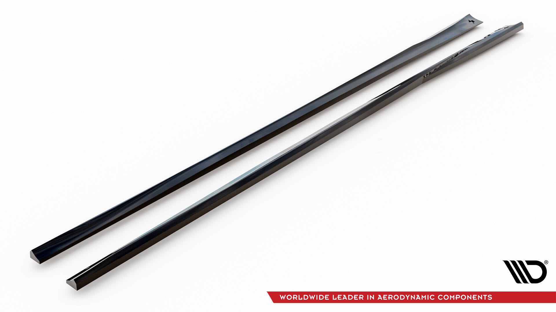 Maxton Design Street+ Seitenschweller Leisten passend für Maserati Ghibli Modena Mk3 Facelift schwarz Hochglanz