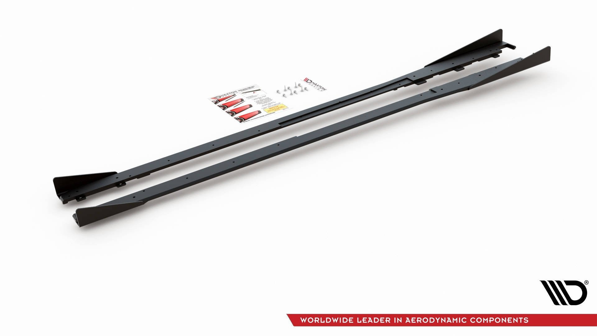 Maxton Design Street Pro Street+ Seitenschweller Leisten + Flaps passend für Toyota GR Yaris Mk4 schwarz Hochglanz