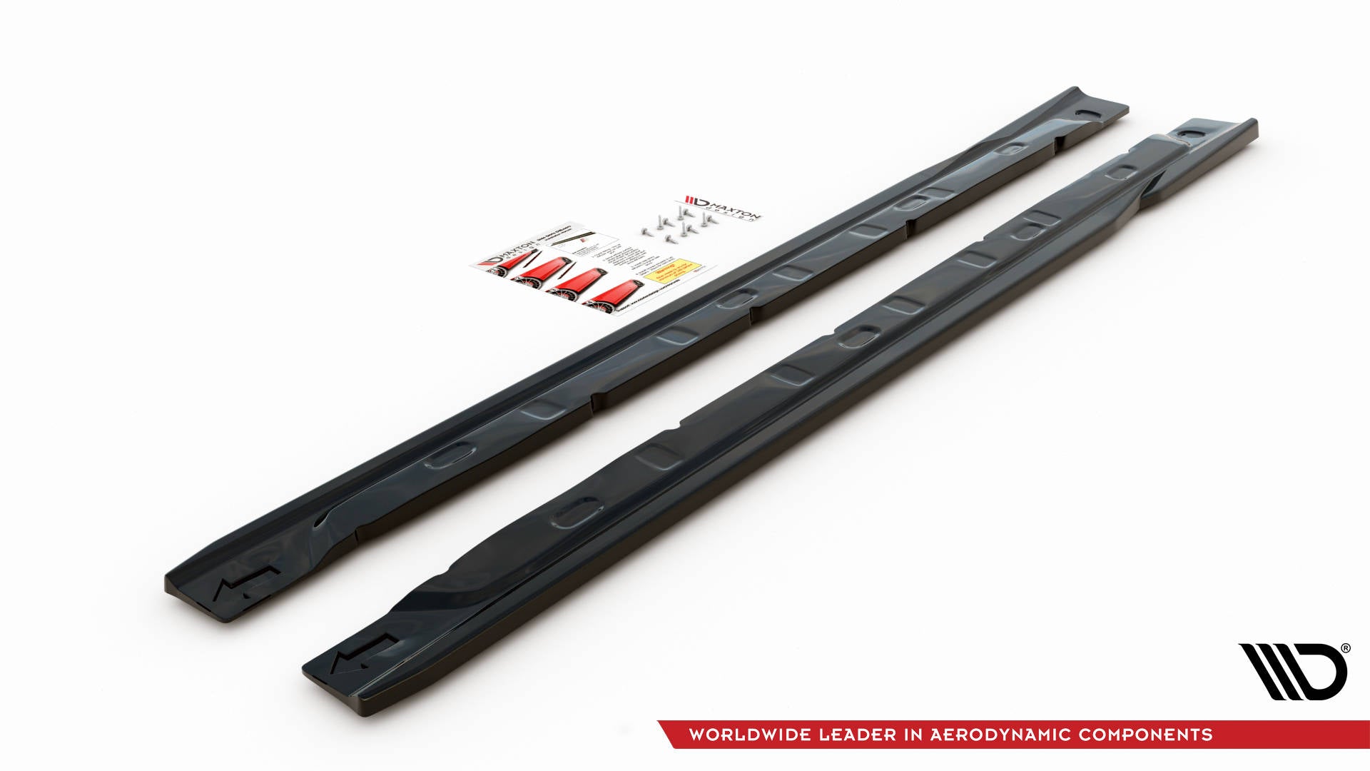 Maxton Design Street+ Seitenschweller Leisten passend für Renault Clio Mk5 schwarz Hochglanz