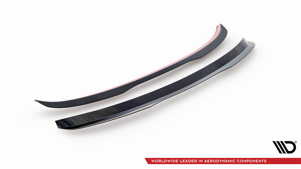 Maxton Design Spoiler CAP V.2 passend für Skoda Superb Liftback Mk3 / Mk3 Facelift schwarz Hochglanz
