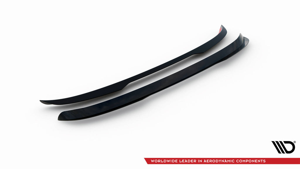 Maxton Design Spoiler CAP passend für Mercedes-Benz GLE SUV AMG-Line / AMG W167 / W167 Facelift schwarz Hochglanz