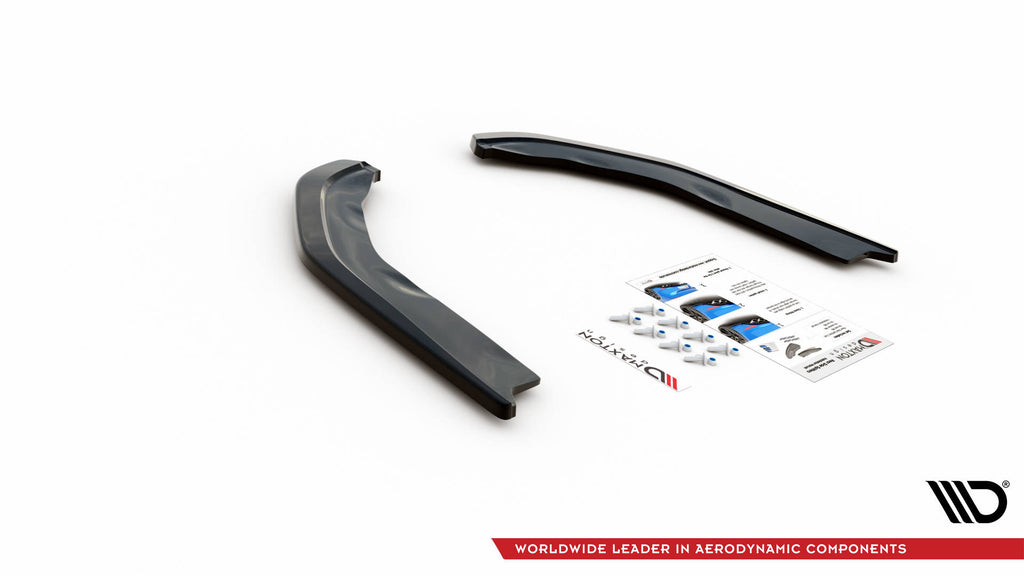 Maxton Design Heck Ansatz Flaps Diffusor V.1 passend für BMW M3 Limousine / Touring G80 / G81 schwarz Hochglanz